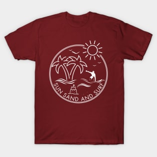 Sun Sand and Surf Graphic T-shirt T-Shirt